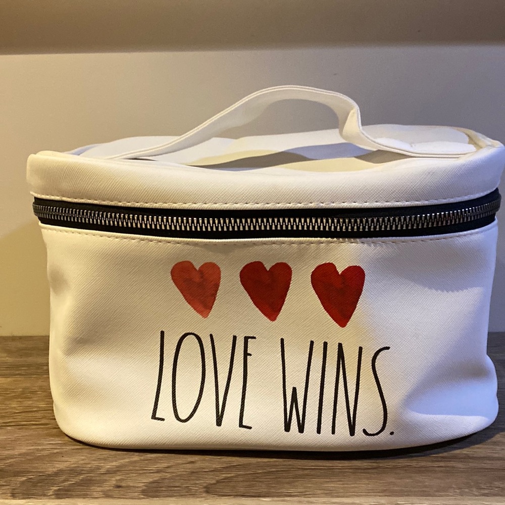 Rae Dunn Love Wins ❤️ Cosmetic bag NWT